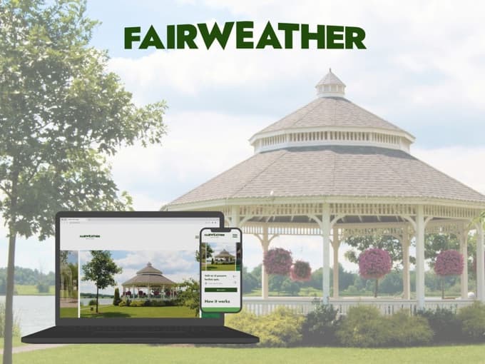 FairWeather UX design project thumbnail