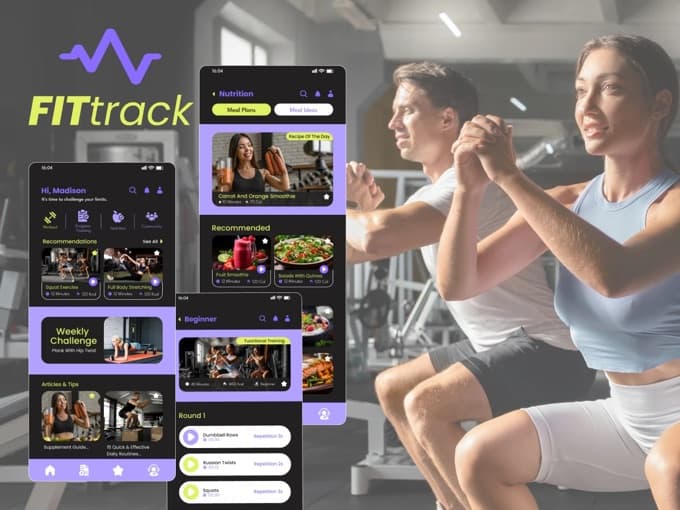 FITtrack UX design project thumbnail